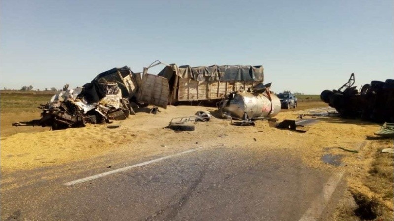 Un muerto tras un choque entre tres camiones en la ruta 34 | Rosario3