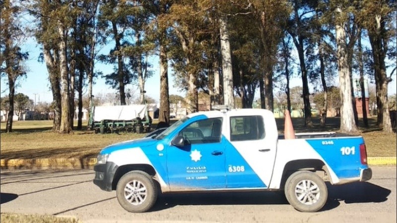La Policía tuvo un intenso despliegue todo el fin de semana en el pueblo.