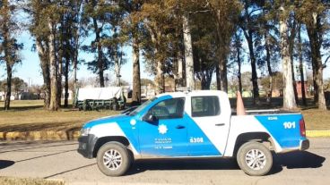 La Policía tuvo un intenso despliegue todo el fin de semana en el pueblo.