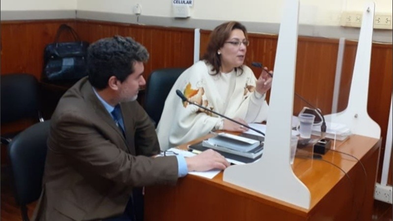 Los fiscales durante la audiencia de este lunes.