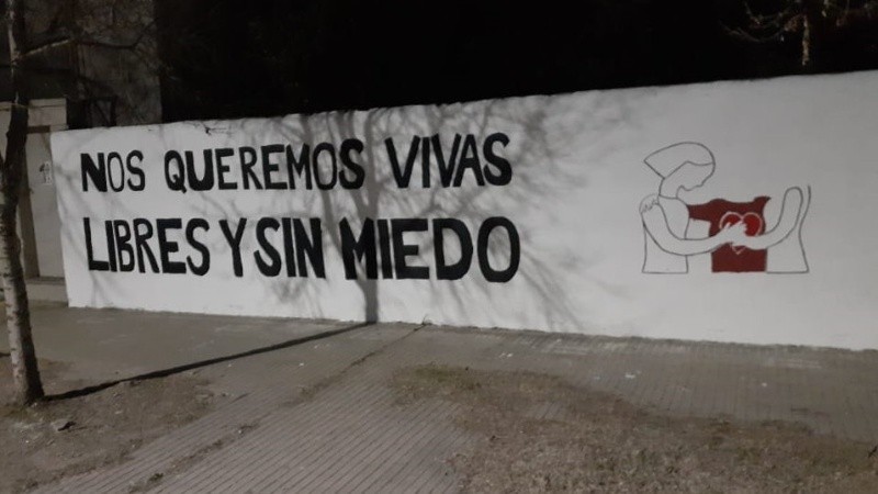 Uno de los murales para recordar a Julieta.