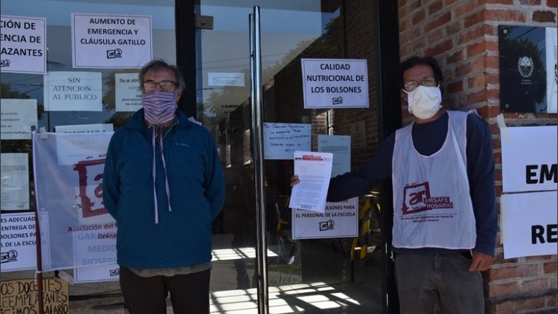 Los dirigentes de Amsafé Rosario anunciaron la medida de fuerza de 48 horas.