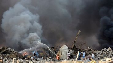 Escenas desgarradoras desde la zona portuaria donde fue el estallido.