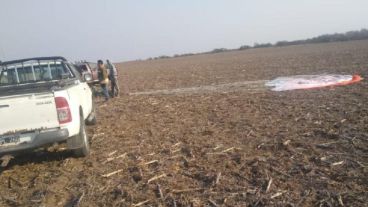 El piloto logró eyectarse pero no sobrevivió.
