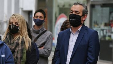 Javkin participó del acto por el séptimo aniversario.