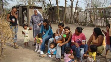 La Hermana Jordán y su obra titánica en el barrio Toba de Rosario.