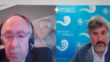 Guillermo Nielsen, presidente de YPF, durante una charla online en La Jolla Energy Conference.