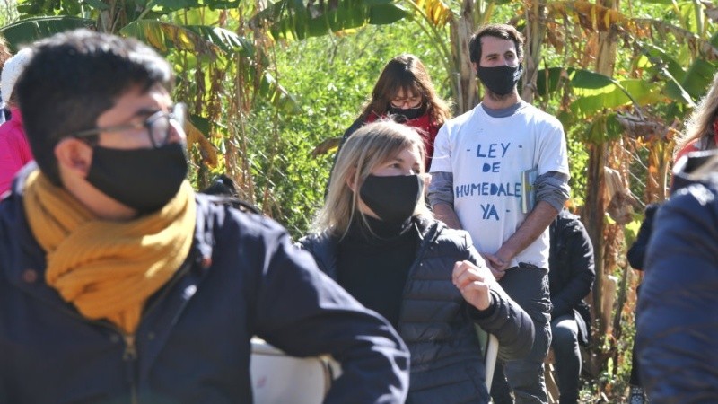 Ambientalistas participaron del encuentro y pidieron una ley de humedales.