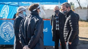 "Vemos una buena predisposición de vecinas y vecinas", destacó Javkin.