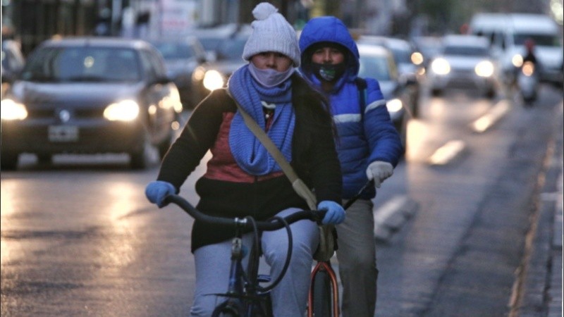 Mañana bajo cero en la ciudad. 
