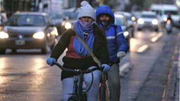 Mañana bajo cero en la ciudad.