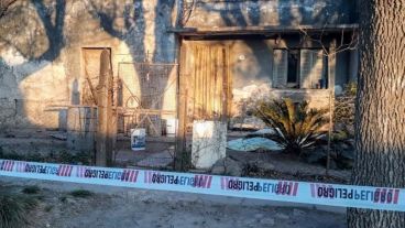 La vivienda en la que ocurrió el homicidio.