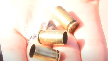 Vainas servidas en el ataque contra la vivienda.