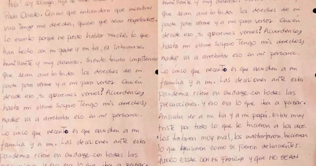 Conmovedora carta de Solange: "Hasta mi último suspiro 