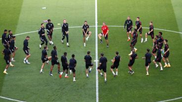 El Bayern Munich en la previa de la gran final.