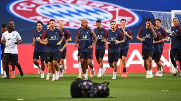 El PSG en la previa de la final.