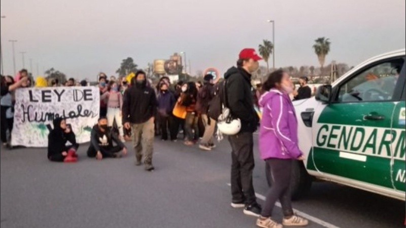 Hubo momentos de tensión por el piquete, que se instaló por tiempo indeterminado.