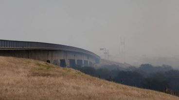 El gran foco que se desató a la vera de la ruta Rosario-Victoria.