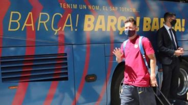 Messi tras el partido ante el Bayern Múnich.