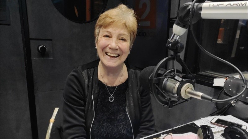 Mirta Andrín en su mundo, la radio. 