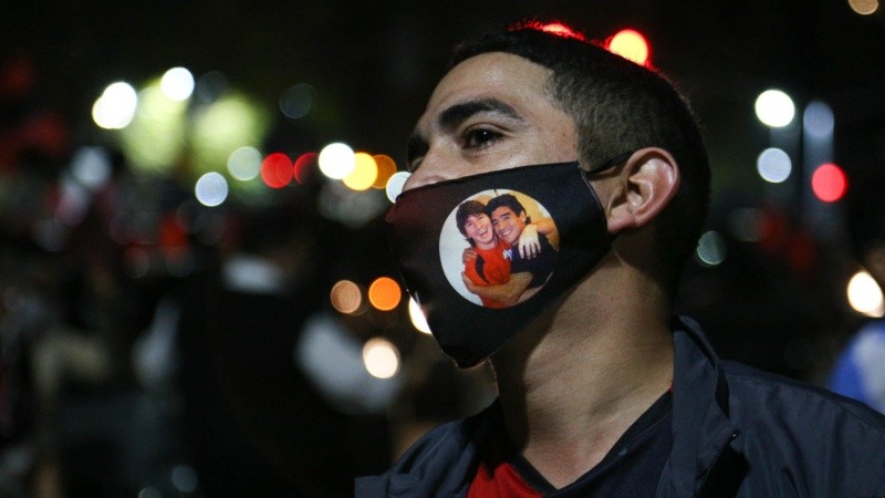 La caravana terminó en el Monumento.
