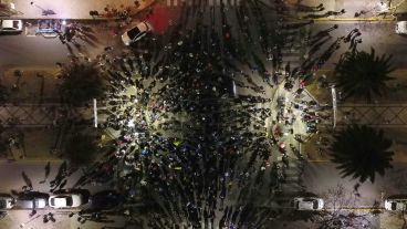 La concentración de este sábado en Oroño y Jujuy.