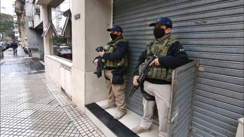 El allanamiento tenía lugar en la sede del Sindicato Municipal de Rosario. 