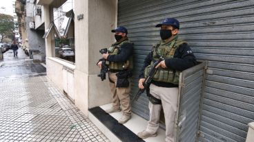 El allanamiento tenía lugar en la sede del Sindicato Municipal de Rosario.