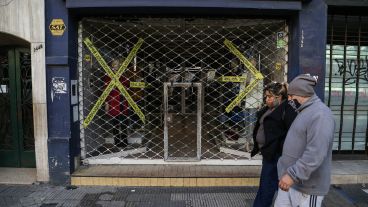 Una calle San Luis atípica este sábado.