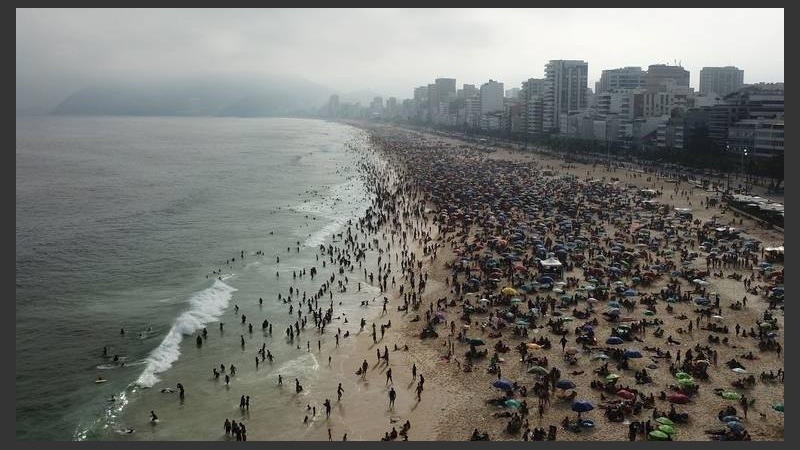 Así lucen las playas de Brasil por estos días. 