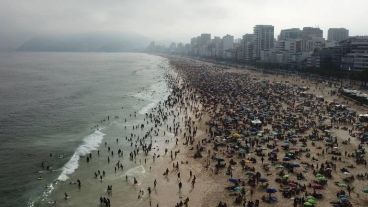 Así lucen las playas de Brasil por estos días.