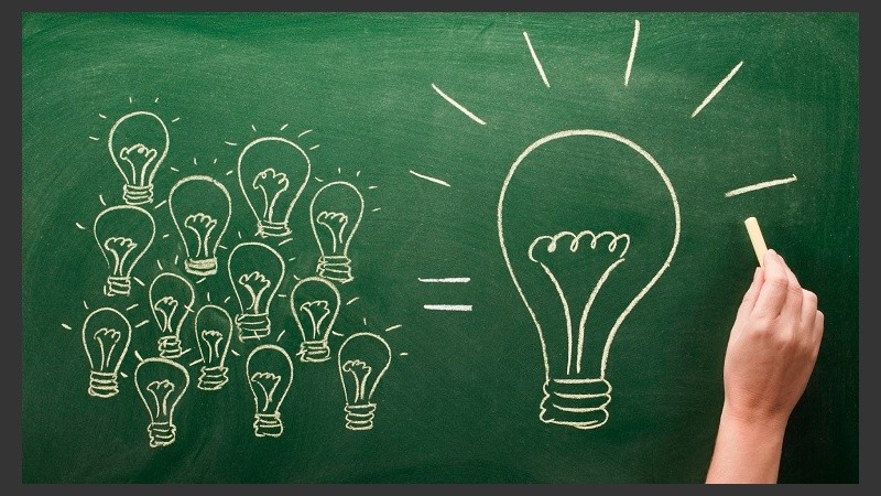 many small light bulbs equal big one