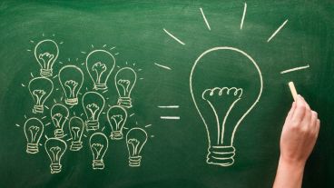 many small light bulbs equal big one