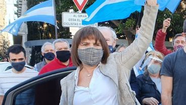 La presidenta del PRO había participado de la marcha anticuarentena del 17 de agosto