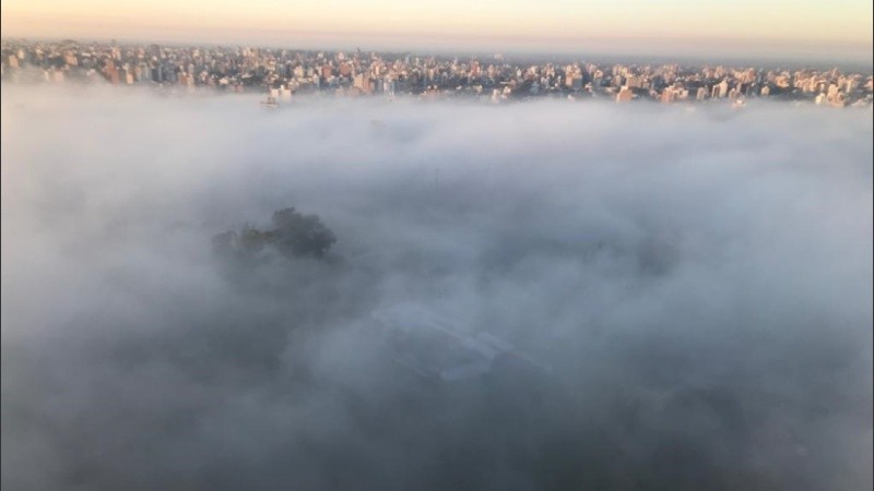 Una jornada de niebla por todos lados. 