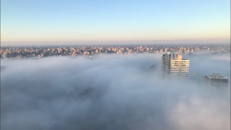 Una jornada de niebla por todos lados. 