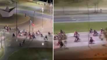 Imágenes de la picada que se corrió anoche.