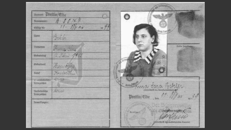 La identificación de Irma en el campo de concentración 