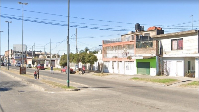 Boulevard Segui y Río de Janeiro, donde fue abordado el ciclista asaltado.