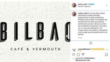 La captura de pantalla de hizo La Nación.