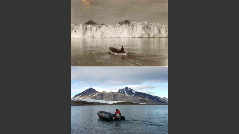 Derretimiento de los glaciares del Ártico hace más de 100 años