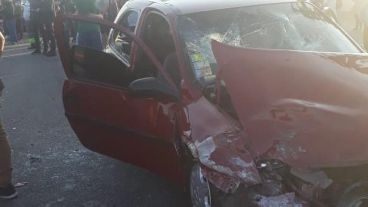 Otro de los autos que fue parte del accidente mortal.