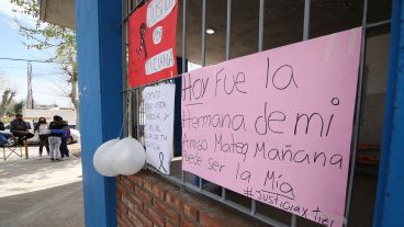 Uno de los tantos carteles que recuerdan a Ticiana.