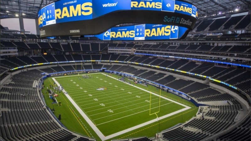 El majestuoso estadio de Los Ángeles Rams y Chargers de la NFL.