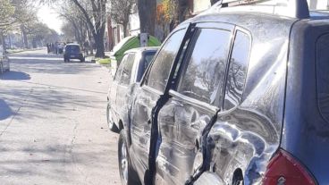 Un impresionante choque tuvo lugar este sábado a la mañana en la zona sur de Rosario.