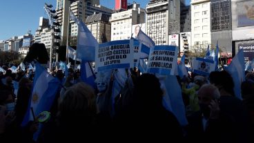 Una de las marchas contra la cuarentena y el kirchnerismo en general.