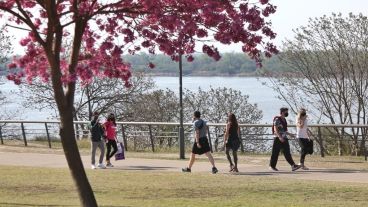 Más que parques está para playa pero por ahora está prohibido por la pandemia.