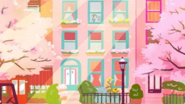 Los árboles se sacuden y descargan material para el estornudo.