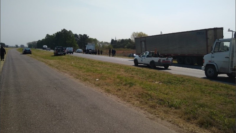 Operativo de la Policía donde se produjo el hecho.