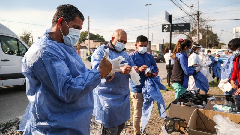 El inicio del operativo Detectar en Grandoli y Seguí.